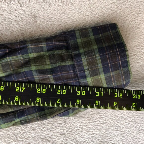 Untuckit Mens Shirt Medium Long Sleeve Plaid Button-Up Flannel 100% Cotton - Picture 5 of 11